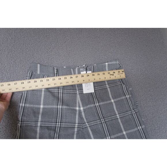 Object Ladies 42 penny pants plaid gray carrier‎ works straight leg - Picture 3 of 10